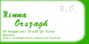 minna orszagh business card